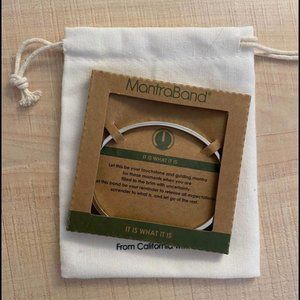 Silver Bracelet - “It Is What It Is” Mantra Band Bracelet